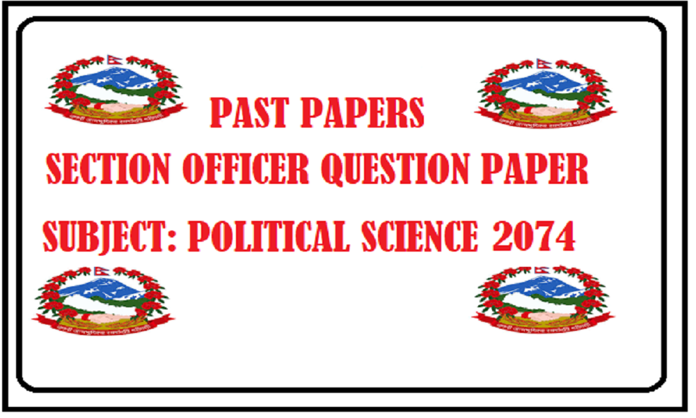 PSC Section Officer Notes 2076