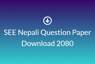 SEE All Subject Model Question Paper 2080