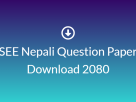 SEE Nepali Question Paper Download 2080