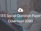 SEE Social Question Paper Download 2080